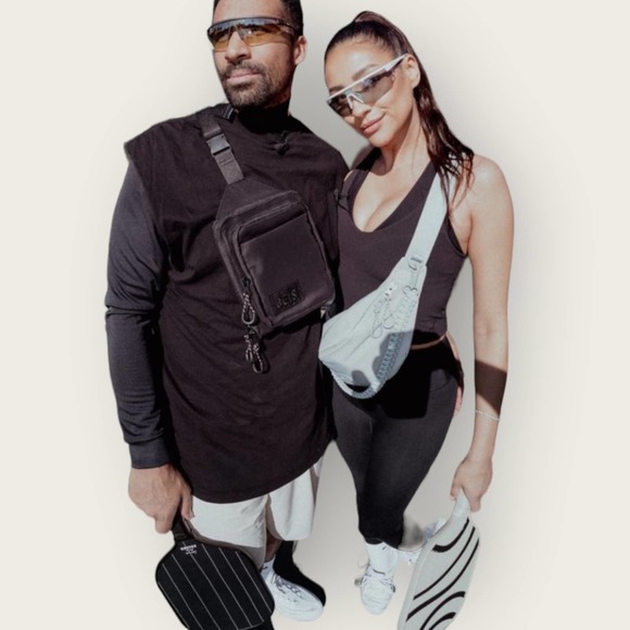 BEIS The Sport Pack Fanny Pack | Slate Grey Gray Blue | Belt Bag Crossbody Y2k - Picture 4 of 5